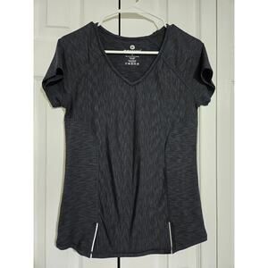 90 degree by reflex medium women's static black athletic tee